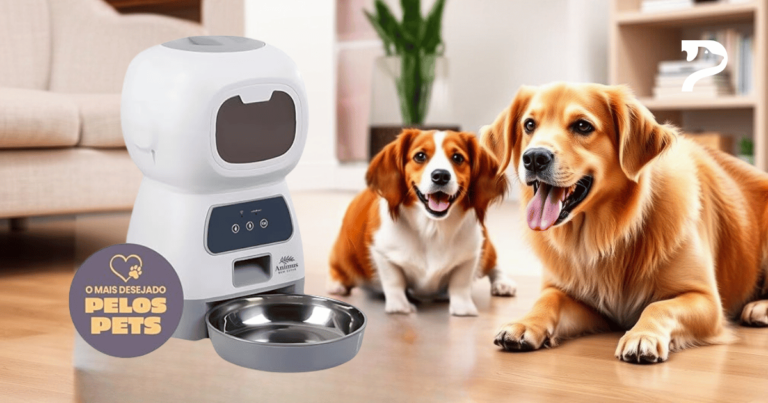 Alimentador Automático Smart Cães Gatos Pets Programável Animus